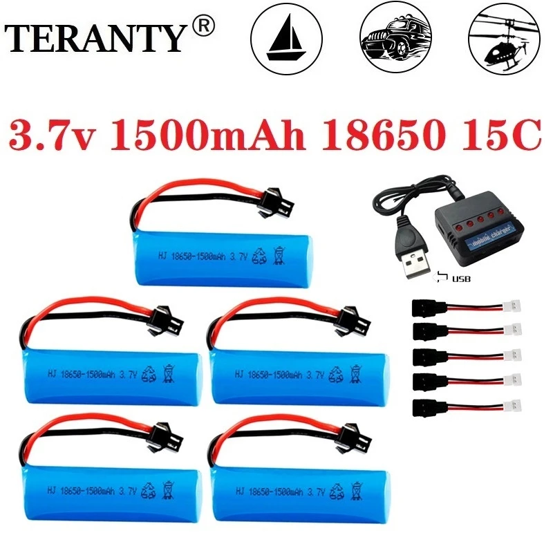 3.7V 1500mAh 18650 Batteria ricaricabile Per RC GIOCATTOLI elicottero