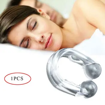 

Houehold Healty Care Practical Durable Mini Snore Stopper Portable Durable Nose Clip PVC Box With Mirror