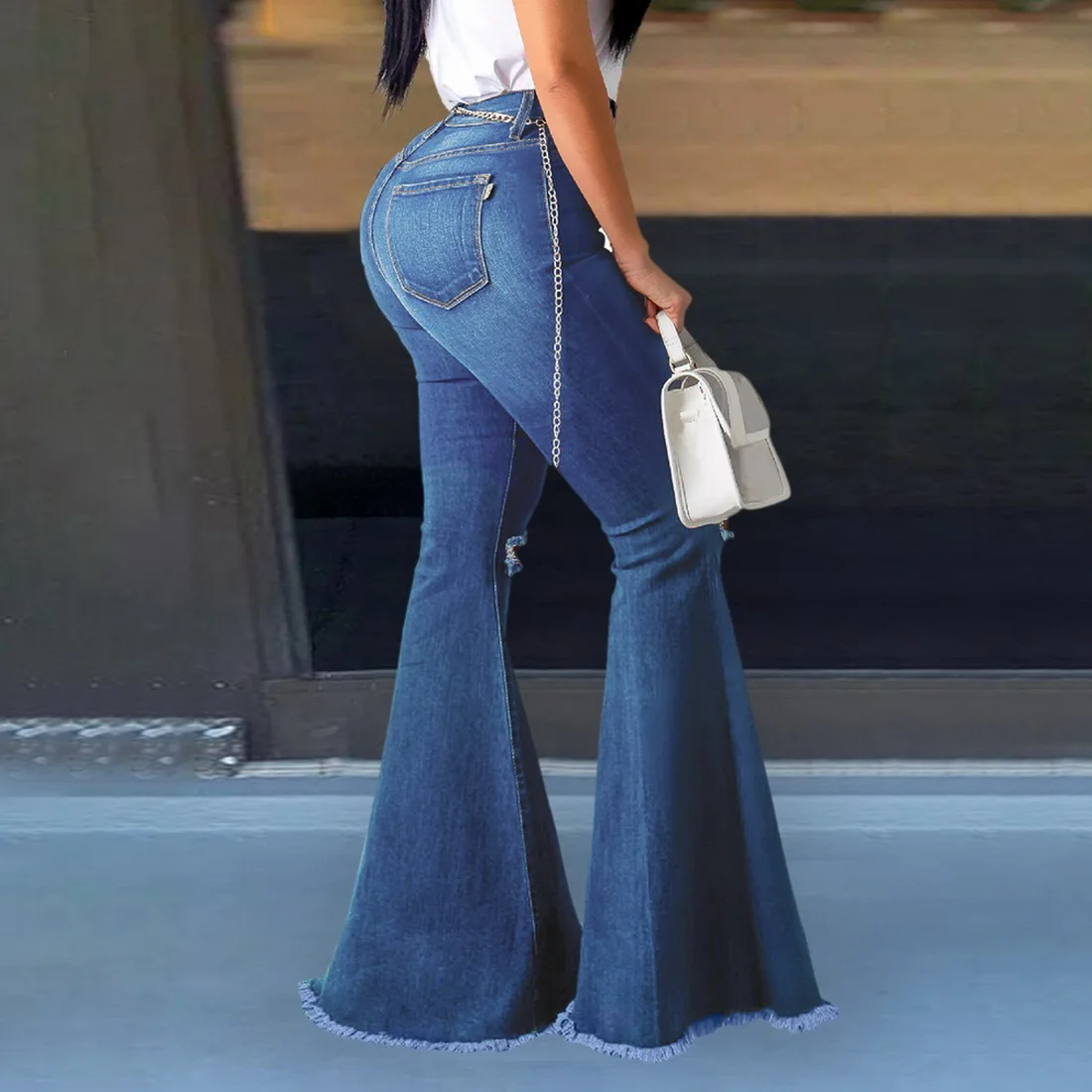 long length jeans ladies