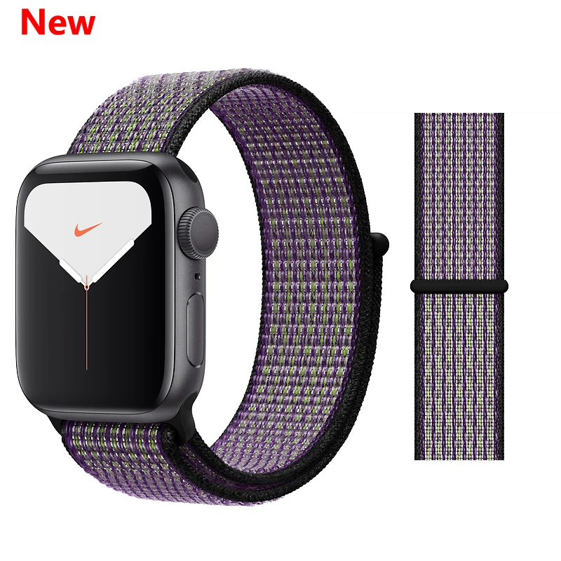 Спортивная петля для Apple watch Band 4 5 correa iwatch 3 2 1 42 мм 38 мм 44 мм 40 мм Apple watch ремешок браслет pulseira аксессуары - Цвет ремешка: Desert Sand-Volt