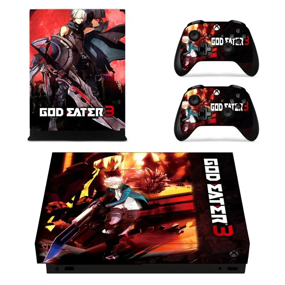 YSX1X1054 Для Xbox One X наклейка s God Eater виниловое покрытие стикеры Adesivo для Xbox one X консоли пульта дистанционного управления скины - Цвет: YSX1X1054