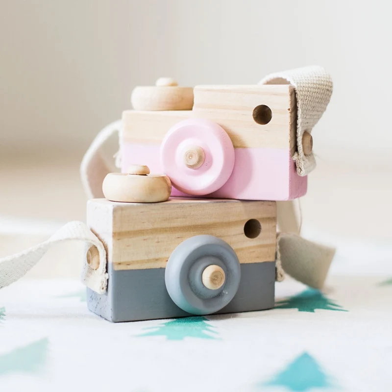 Скандинавский Европейский стиль камера Игрушки для маленьких детей декор комнаты предметы мебели ребенок Рождество День рождения деревянные подарки