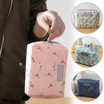 

Useful Fashion Portable Mini Purse Travel Wash Bag Toiletry Sweet Floral Cosmetic Bag Organizer Beauty Pouch Kit Makeup Pouch