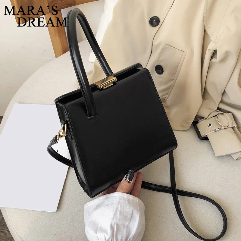 Mara's Dream 2019 New Solid Color Simple Women's Handbags Niche Fashion Handkerchief Women Bag Shou