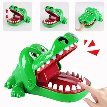 Table Board Game for Child Kid Company Play Adults Party Drinking Game Mini Key Chain Boardgame Finger Bite Crocodile Prank Toy 1