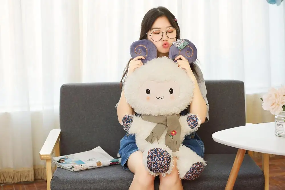 Дропшиппинг 85 см Peluche ягненок Мягкая Игрушка овечка плюшевый ягненок Подушка для детей Подарки для детей