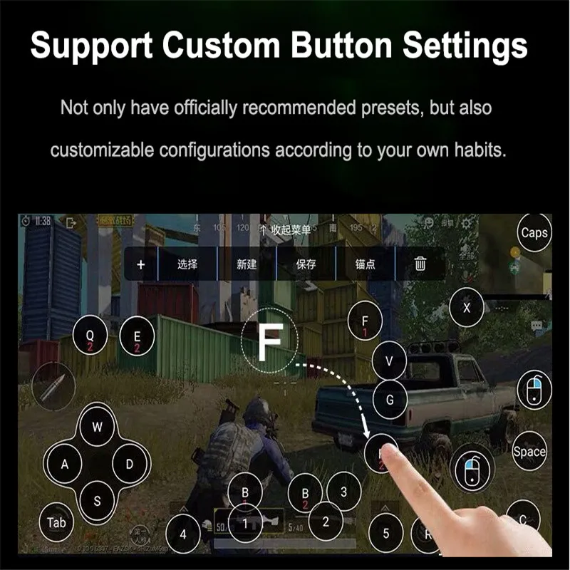 Игровая клавиатура мышь конвертер PUBG мобильный Геймпад контроллер для IOS Android к ПК Bluetooth V4.1 адаптер Plug and Play