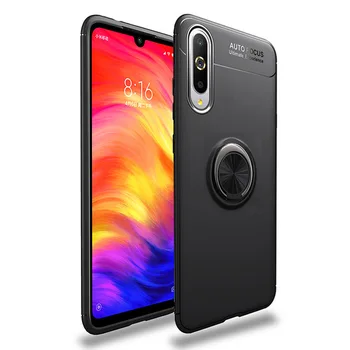

500PCS Silicone Case For Xiaomi Mi9 Mi8 SE Mi 9T Pro A2 Lite A1 F1 Max 3 Mix 2 2S Magnet Metal Ring Holder Stand Car Soft Cover