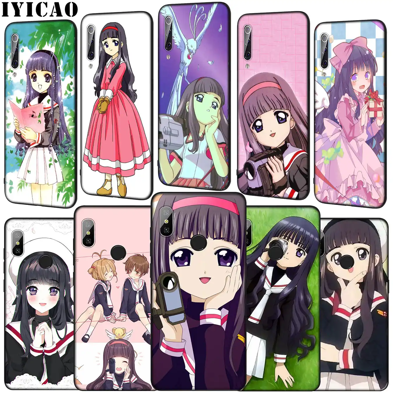 Iyicao Anime Card Captor Sakura Tomoyo Daidouji Soft Phone Case Iyicao Anime Card Captor Sakura Tomoyo Daidouji Soft Phone Case