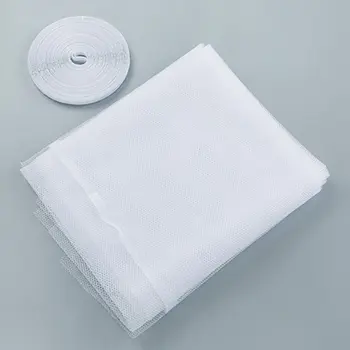 

Practical Fly Mosquito Window Net Mesh Curtain DIY Invisible Spiders Bugs Self-adhesive Window Mesh Screen Home Supplies