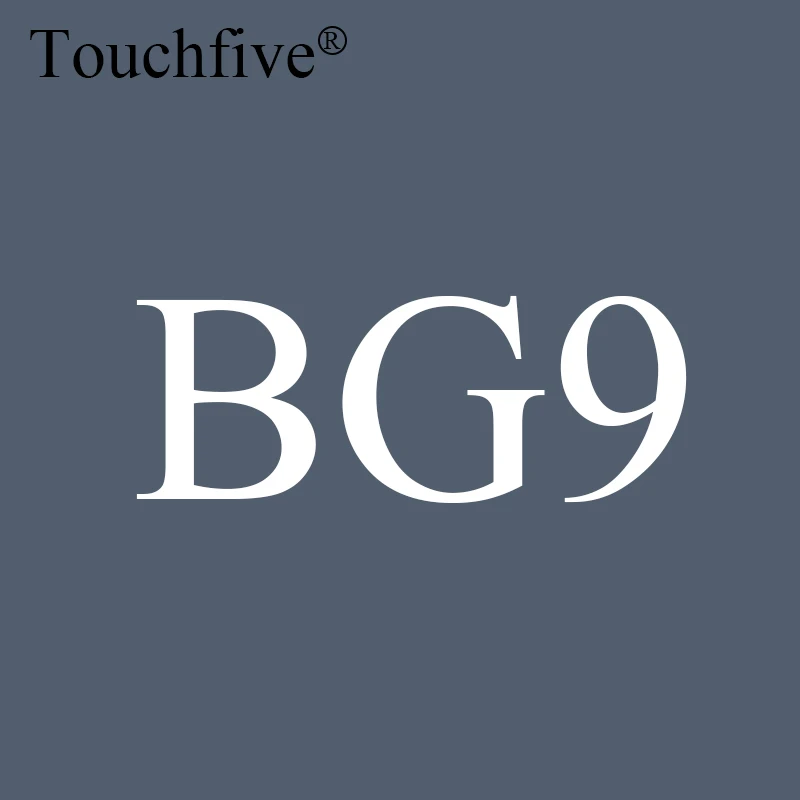 BG9 Touchfive дополнительный цвет Dual Head художественные маркеры одиночные на спиртовой основе эскизные маркеры манга кисть для рисования; ручка краски - Цвет: BG9
