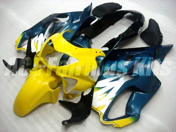 

Injection Mold New ABS Motorcycle Fairings Kit Fit For HONDA CBR600 F4 FS 1999 2000 body set Custom Free Flame Yellow blue