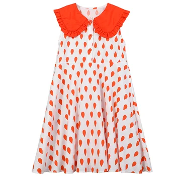 

New Style 2020 Summer Sleeveless Girls Dresses Cute Children Patchwork Dresses for Teen Girls Baby Girls Leisure Dresses, #8592