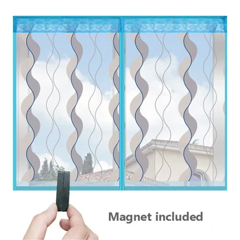 

Magic Windows Screen Mesh Anti Insect Bugs Windows Fly Screen Zipper Magnet Mosquito Protection Net Velcro Easy Installation