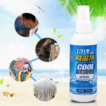 

Car Rapid Air Cooling Agent Compartment Quickly Cool Down Refrigerant Summer Universal Vehicle Ice Spray Single 100ml
