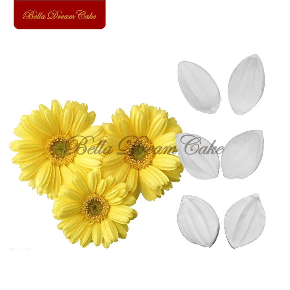 

Dahlia/Sunflower Silicone Veiner Mold Fondant Flower Petals Embossed Molds Cake Decorating Tool DIY Handmade Gumpaste Clay Mould