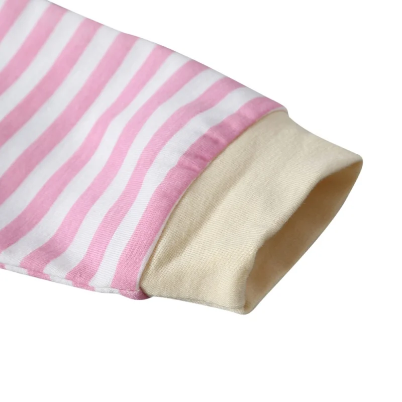 Детские комбинезоны унисекс для маленьких девочек и мальчиков; комбинезоны в полоску с длинными рукавами и рисунком из мультфильма; Детский комбинезон; одежда для детей 3-18 месяцев