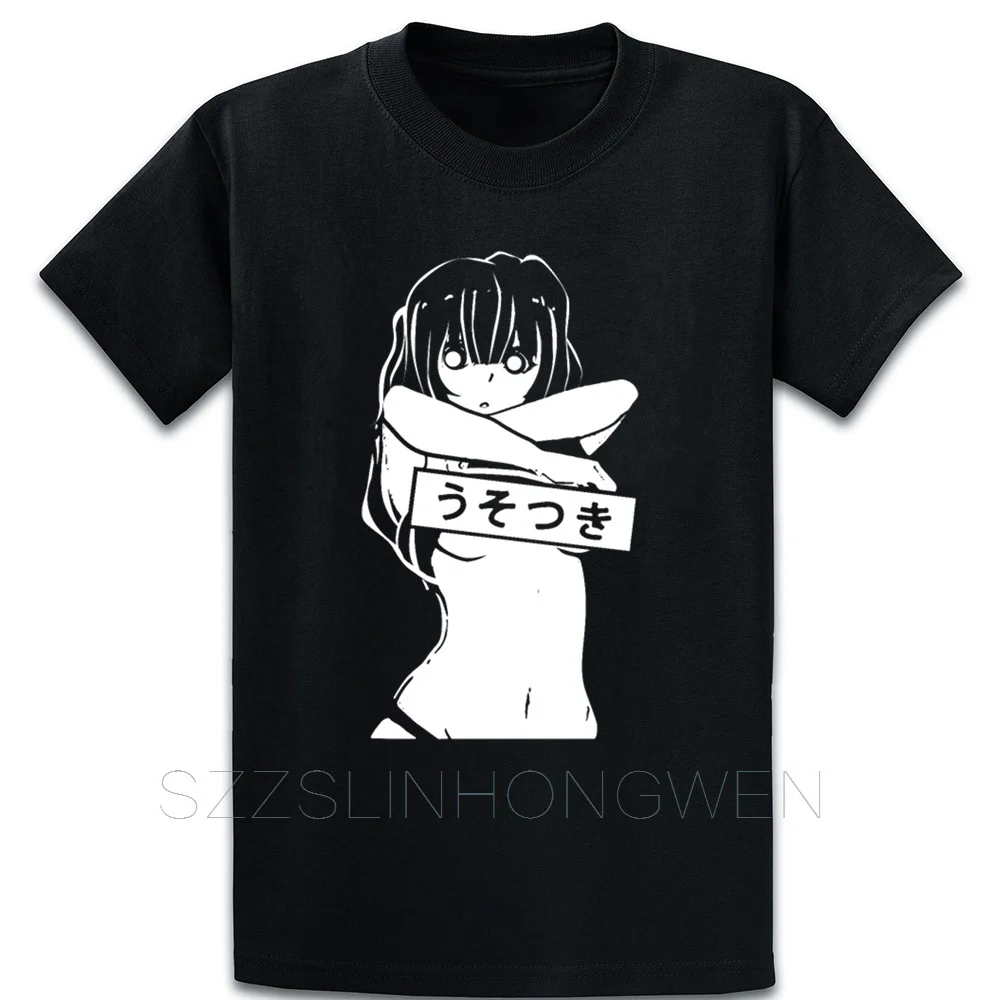 Аниме Манга Kawaii Waifu Сексуальная Косплей Подарки футболка весна базовый сплошной дизайн более размер Funny забавная крутая рубашка с