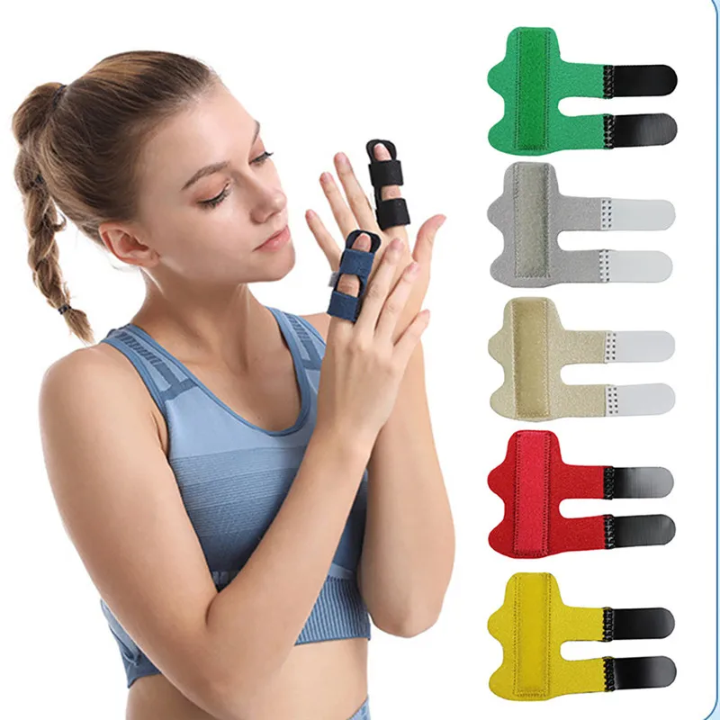 Pain Relief Trigger Finger Fixing Splint Straighten Brace Adjustable Sprain Dislocation Fracture Corrector Support | Красота и