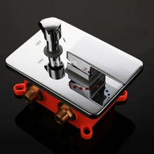 22268 бытовой Отель Медь Круглый встроенный ящик скрытый душ смешивания холодной и горячей воды переключатель вкл-клапан контроллер