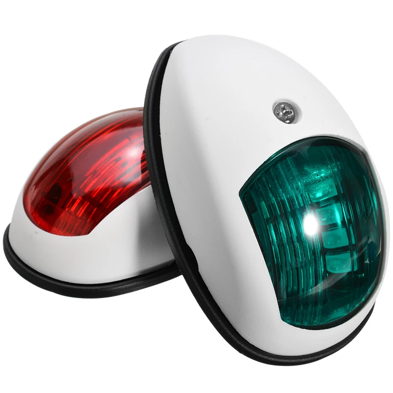 1 Pair 10V-30V 8LED Boat Navigation Light Signal Lamp Universal ABS Marker Lamp For Marine Boat Yacht Truck