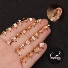 Наборы 1 шт., новинка, серебристый, желтый, розовый, золотой цвет, крошечные кольца, спираль, пирсинг, ювелирные изделия, маленький обруч, хрящи, трагус, ладья, серьги