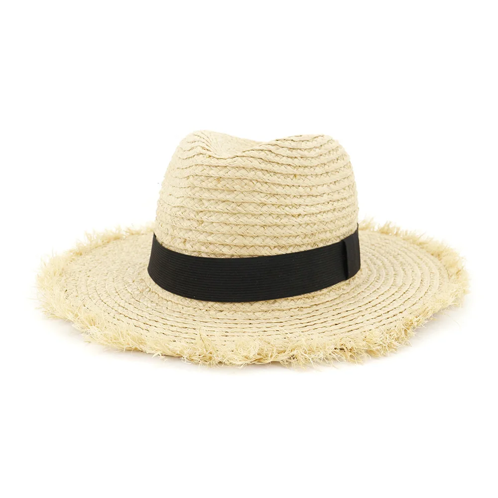 Custom Sun Hat For Women's Summer Hat Personalized Customize Embroidery Text Name Logo Straw Hat Beach Hat Female Caps HA80 - Цвет: A