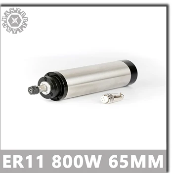 

With 4 Bearings ，220V 0.8KW Water-cooled Spindle Motor ER11 800W 65mm CNC water Cooling Spindle Engraving Milling Spindle。