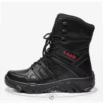 

New Men Military Boots Quality Tactical Desert Combat Ankle Boats Army Work High special boots coturno Motorcycle big size