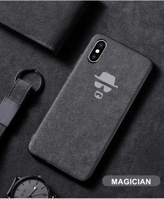 Модный Супер гоночный GTR чехол для телефона для iphone 6 plus 6S 7 7plus 8 8plus X XR XS 11 Pro Max Роскошный чехол из замши с мехом - Цвет: B