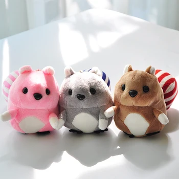 

Soft Squirrel Plush Toys Stuffed Dolls Small Keychains Bag Plush Toys Ornaments Pendant Wedding Ornaments Bag Pendant Doll