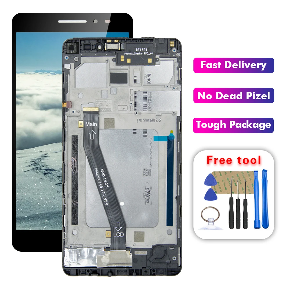 Для Lenovo Phab Plus PB1 770N 770M 770 LCD дисплей Сенсорная панель экран дигитайзер в сборе с