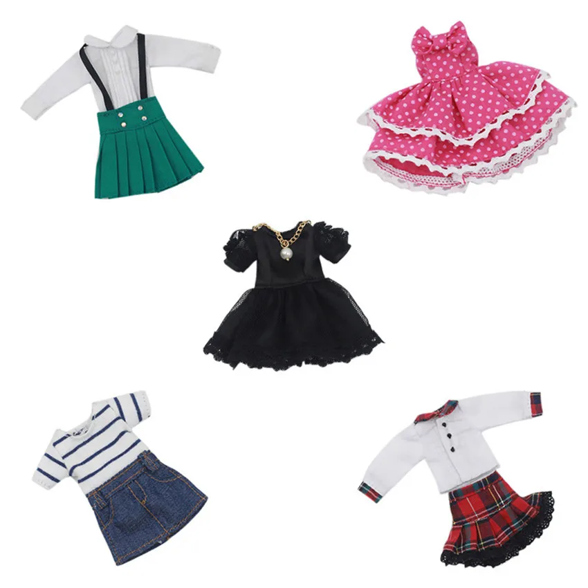 Кукла Middle blyth летнее платье костюм милая одежда Подарочная игрушка 1/8 20 см аксессуары для детской куклы игрушка-подарок для девочки