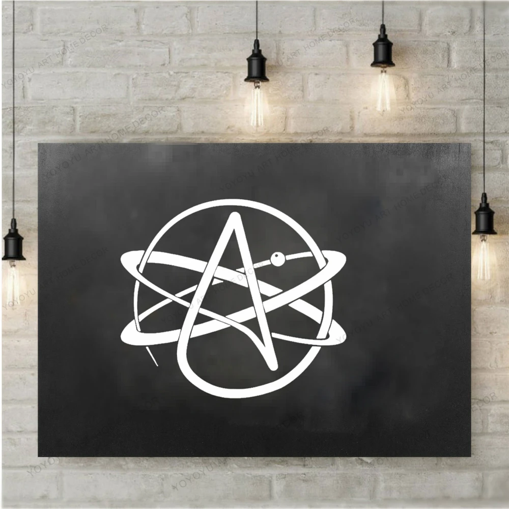 

Atom Atheist Science Atheism Symbol Mural Modern Home Decoration Teen Room Creative Wall Decal Art Vinyl Wall Stickers CX734