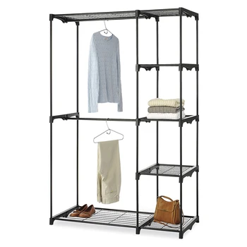 

Spot Portable Practical Five-tier Wardrobe without Cloth Cover Black VJ-Drop