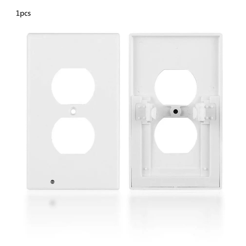 Hallway Emergency Lamp Outlet Cover Light Sensor Outlet Wall Plate With Led Night Lights Bedroom Bathroom Night Lamp