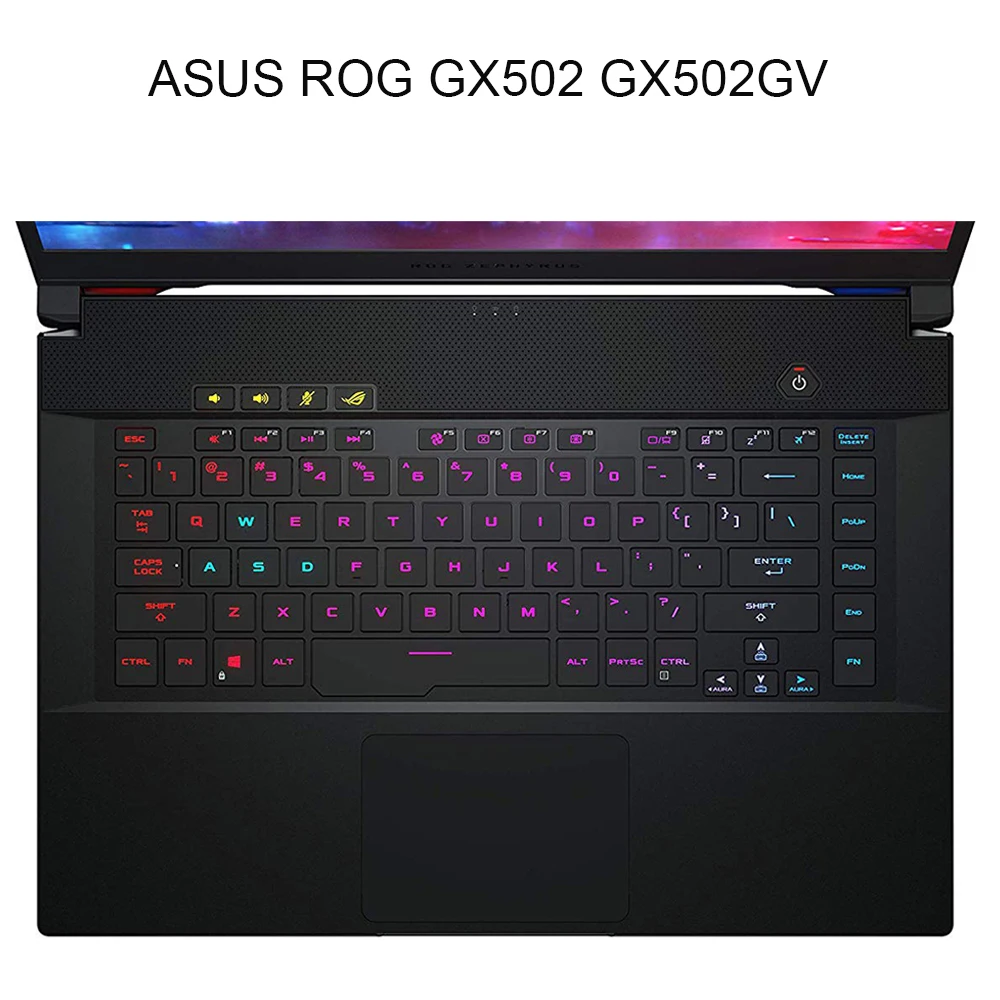 Чехол для клавиатуры OVY ASUS ROG GX502 GX502GW GX502GV Zephyrus S15 GX502L GX502LWS прозрачная защитная
