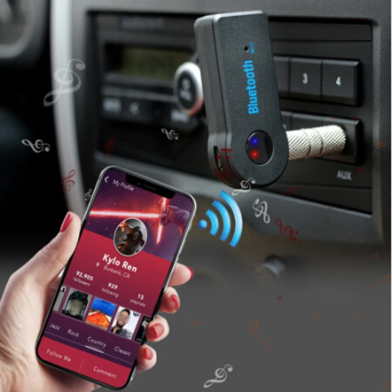 3,5 мм разъем Bluetooth AUX мини аудио приемник для renault logan kia sportage 3 dacia logan passat b5 opel corsa c yeti