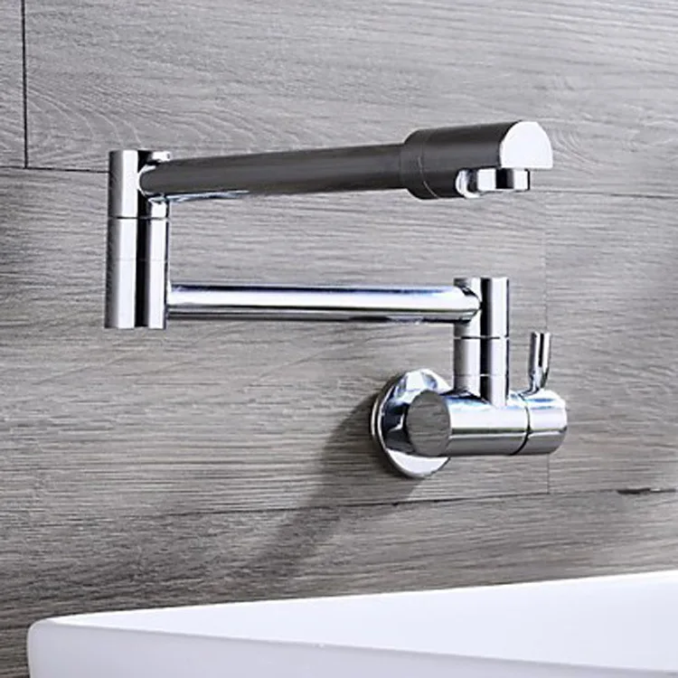 

Benefit Margin Full Copper Water Tap Fold Single Cold Income Wall Type Single Hold 360 Degree Rotating Kitchen Basin Water Tap