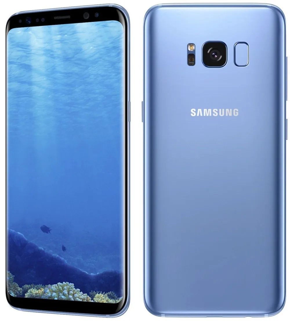 Разблокированный телефон samsung Galaxy S8 Plus S8+ G955U, 4 Гб ОЗУ, 64 Гб ПЗУ, Восьмиядерный процессор 6,2 дюйма, NFC, отпечаток пальца - Цвет: Синий