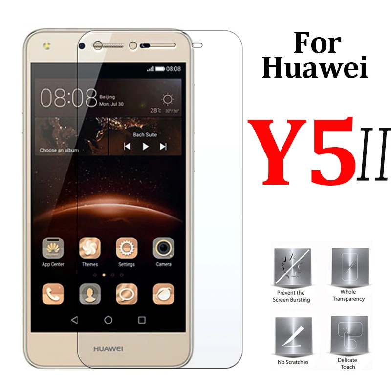 

Tempered Glass For Huawei Y5 II Y5II 5" Screen Protector Film Protective Glass For Huawei Cun-U29 Cun-L21 Cun L21 U29