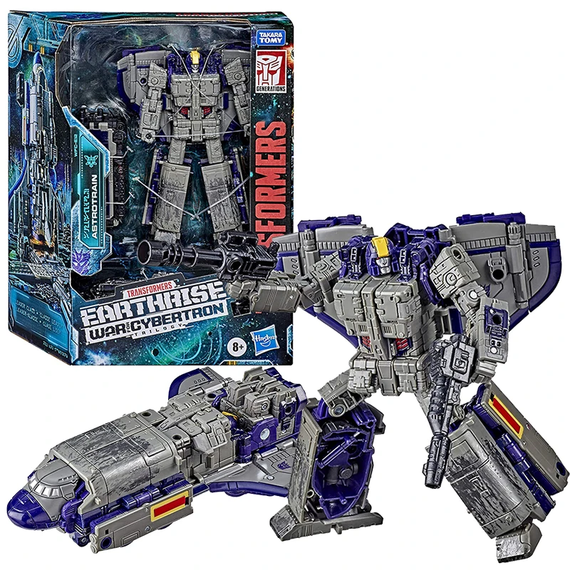 

Transformers Generations War for Cybertron Earthrise Leader WFC-E12 Astrotrain Triple Changer Action Figure Toy