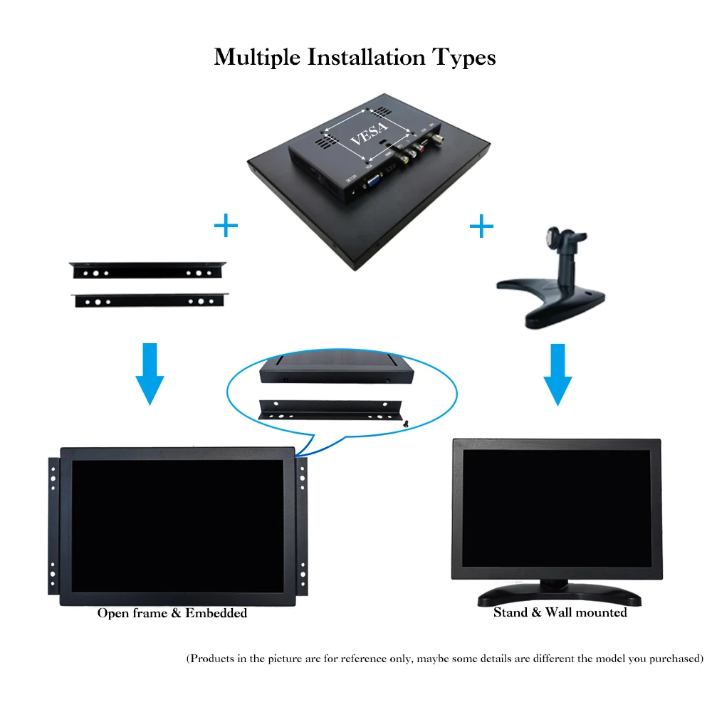 ZK101TC-V59/10,1 дюйма 1280x800 Full View HDMI VGA металлический корпус Встроенный Открытый каркас промышленный сенсорный монитор ЖК-экран
