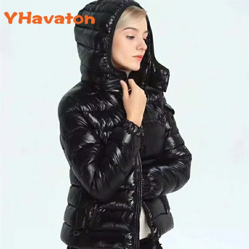 Chaqueta de invierno con capucha para mujer, Parkas de alta calidad, plumón de pato blanco, abrigo grueso y cálido, 2020