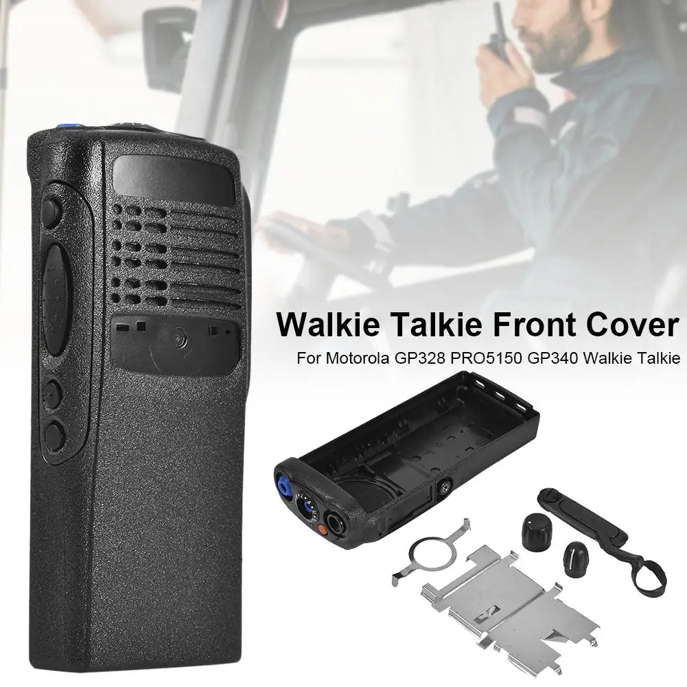 

Wireless Walkie-Talkie Case Front Cover Dust Cover Knob for Motorola GP328 PRO5150 GP340 Walkie Talkie