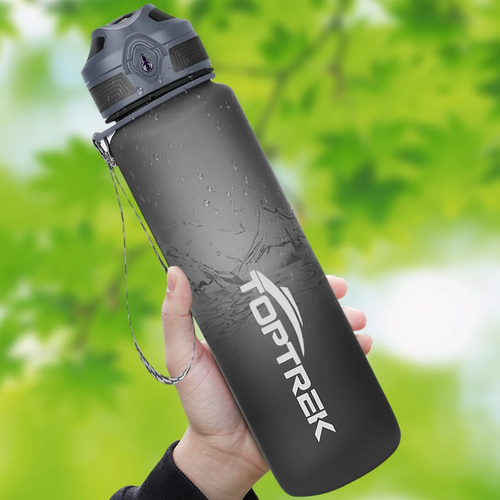 Toptrek Sport Water Bottle 650ML/1000ML BPA Free Drinkware Outdoor Drinking Waterbottle Protein Shaker Leak-Proof My Drink Bottl water bottle sports bottle