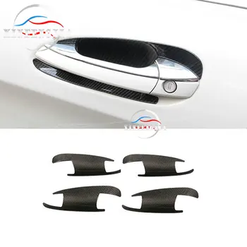 

For Mercedes-Benz C E GLK ML GL GLE GLS Class W204 W212 W166 4*Carbon Fiber Color Car Door Exterior Door Handles Bowl Trim Cover