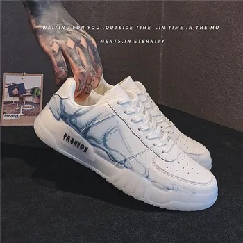 

High Quality Brand Men Casual Shoes Hot sale Spring Autumn Casual Shoes Men Breathable Fashion Black Casual Men Shoes White