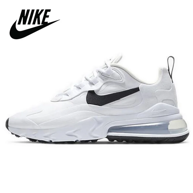 Оригинальные Nike Air Max 270 React женские кроссовки для бега белые дышащие удобные