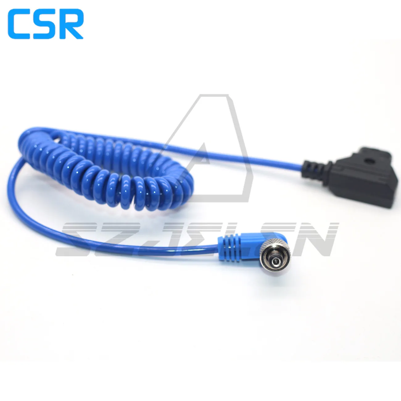 Кабель питания DTAP для DC2.5 (совместимый 2 1) блокированный синий пружинный провод